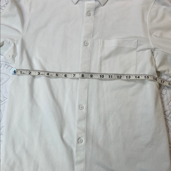 Lululemon Men’s White Button Down Shirt - Commission Long Sleeve Shirt Pocket - Picture 9 of 11